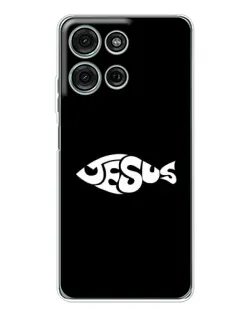 Чохол для Motorola Moto G75 з картинкою «Риба  Jesus»