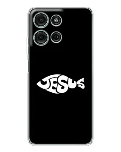 Чохол для Motorola Moto G75 з картинкою «Риба Jesus» Чохол для Motorola Moto G75 з картинкою «Риба Jesus»