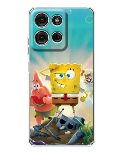 Чехол для Motorola Moto G75 с картинкой «Спанч Боб победитель» Чехол для Motorola Moto G75 с картинкой «Спанч Боб победитель»