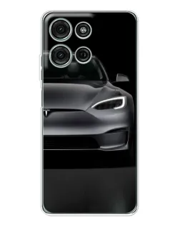 Чехол для Motorola Moto G75 с картинкой «Tesla Model S Look»