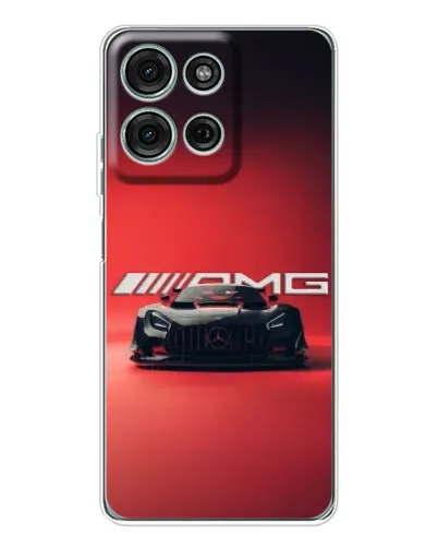 Чехол для Motorola Moto G75 с картинкой «Mercedes AMG — красная линия» Чехол для Motorola Moto G75 с картинкой «Mercedes AMG — красная линия»