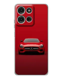 Чехол для Motorola Moto G75 с картинкой «Красный Mercedes AMG»