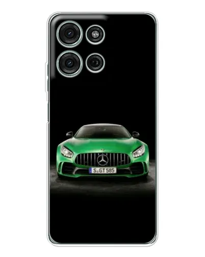 Чехол для Motorola Moto G75 с картинкой «Mercedes — неоновый лого» Чехол для Motorola Moto G75 с картинкой «Mercedes — неоновый лого»