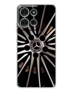 Чехол для Motorola Moto G75 с картинкой «Диск Mercedes»