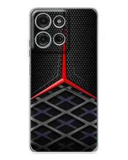 Чехол для Motorola Moto G75 с картинкой «Mercedes Carbon Grid»