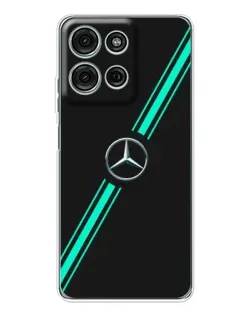 Чохол для Motorola Moto G75 з картинкою «Спортивні лінії Mercedes»
