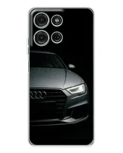 Чехол для Motorola Moto G75 с картинкой «Audi — детализация кузова»