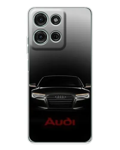 Чехол для Motorola Moto G75 с картинкой «Audi — градиентный контур»