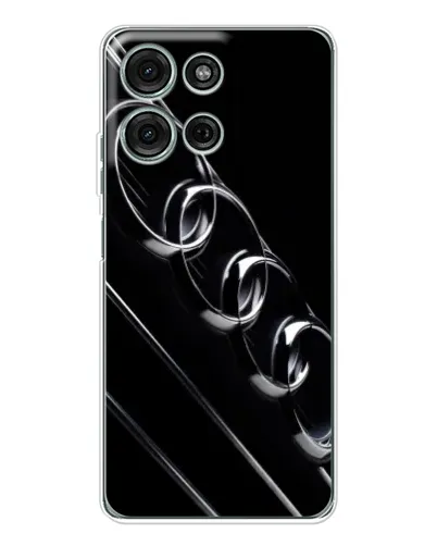 Чехол для Motorola Moto G75 с картинкой «Audi — абстрактные кольца»