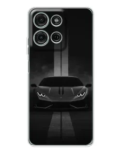 Чехол для Motorola Moto G75 с картинкой «Lamborghini симметрия дорог»
