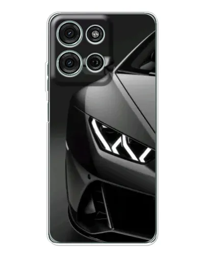 Чехол для Motorola Moto G75 с картинкой «Lamborghini фары детализация»