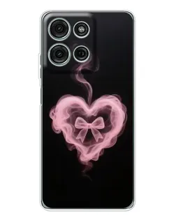 Чехол для Motorola Moto G75 с картинкой «Дымчатое сердце»