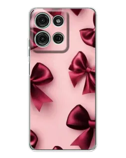 Чехол для Motorola Moto G75 с картинкой «Бордовый атлас»