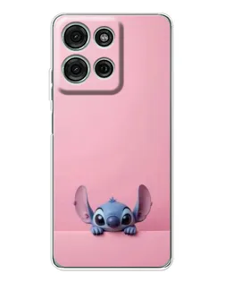 Чехол для Motorola Moto G75 с картинкой «Stitch выглядывает»