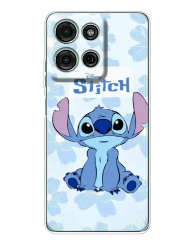 Чехол для Motorola Moto G75 с картинкой «Stitch среди цветов» Чехол для Motorola Moto G75 с картинкой «Stitch среди цветов»