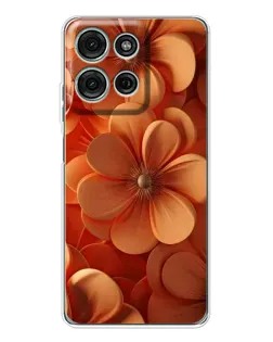 Чехол для Motorola Moto G75 с картинкой «Оранжевый макро цветок» Чехол для Motorola Moto G75 с картинкой «Оранжевый макро цветок»