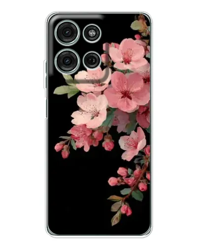 Чехол для Motorola Moto G75 с картинкой «Розовая ветка сакуры»