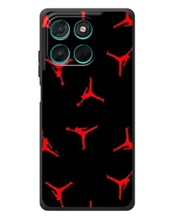 Чехол для Motorola Moto G77 с картинкой «Jordan Red Pattern» Чехол для Motorola Moto G77 с картинкой «Jordan Red Pattern»