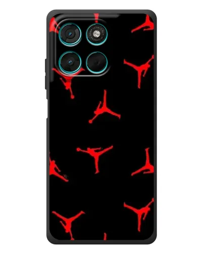 Чехол для Motorola Moto G77 с картинкой «Jordan Red Pattern» Чехол для Motorola Moto G77 с картинкой «Jordan Red Pattern»