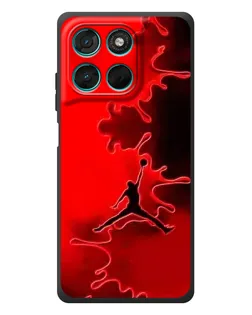 Чехол для Motorola Moto G77 с картинкой «Jordan Red Smoke» Чехол для Motorola Moto G77 с картинкой «Jordan Red Smoke»