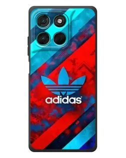Чехол для Motorola Moto G77 с картинкой «Абстракция Adidas»