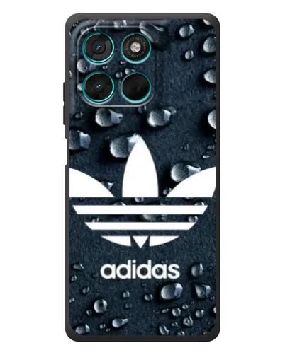 Чехол для Motorola Moto G77 с картинкой «Adidas Trefoil Blue» Чехол для Motorola Moto G77 с картинкой «Adidas Trefoil Blue»