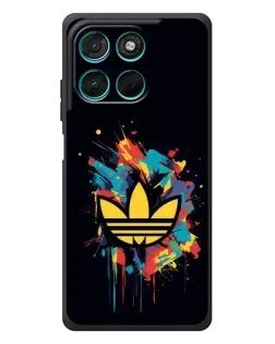 Чехол для Motorola Moto G77 с картинкой «Adidas Splash»