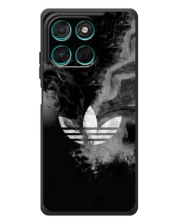 Чехол для Motorola Moto G77 с картинкой «Абстрактный дым Adidas»