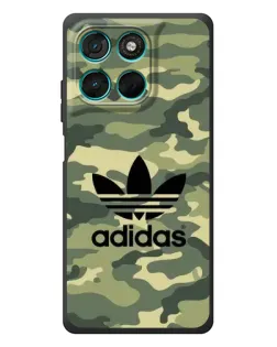 Чехол для Motorola Moto G77 с картинкой «Милитари стиль Adidas»