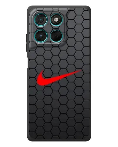 Чехол для Motorola Moto G77 с картинкой «Nike — карбоновая сетка» Чехол для Motorola Moto G77 с картинкой «Nike — карбоновая сетка»