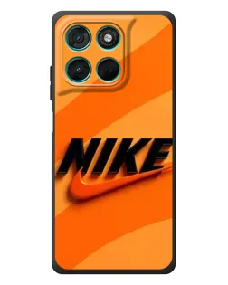 Чехол для Motorola Moto G77 с картинкой «Оранжевый драйв Nike»