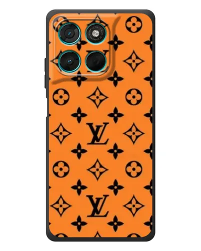Чехол для Motorola Moto G77 с картинкой «Оранжевый стиль LV»