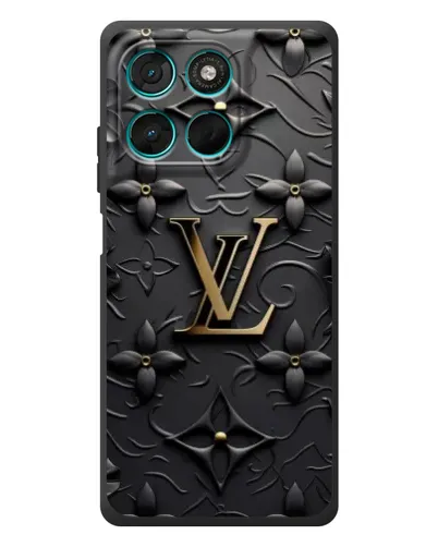 Чехол для Motorola Moto G77 с картинкой «Кожаная текстура LV»