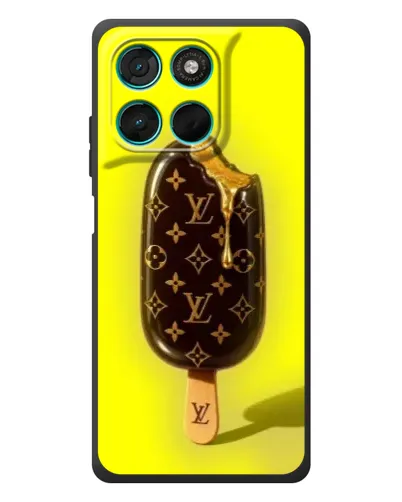 Чехол для Motorola Moto G77 с картинкой «Мороженое от LV»