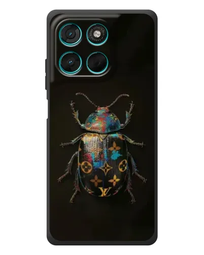 Чехол для Motorola Moto G77 с картинкой «LV — мраморный принт»