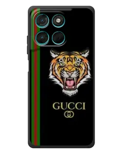 Чехол для Motorola Moto G77 с картинкой «Тигр Gucci»