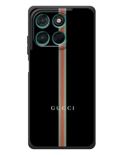 Чехол для Motorola Moto G77 с картинкой «Gucci — строгая линия»