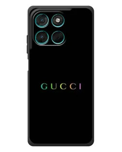 Чехол для Motorola Moto G77 с картинкой «Gucci — неоновый минимализм»