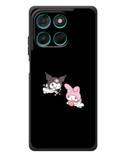 Чехол для Motorola Moto G77 с картинкой «My Melody и Kuromi»