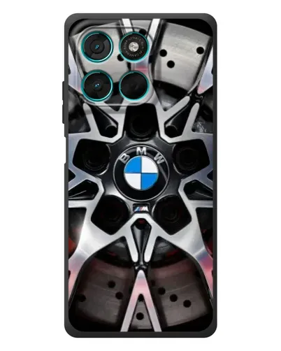 Чехол для Motorola Moto G77 с картинкой «BMW — деталь диска» Чехол для Motorola Moto G77 с картинкой «BMW — деталь диска»