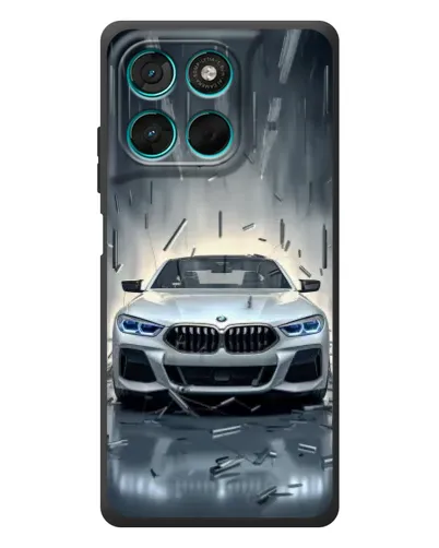 Чехол для Motorola Moto G77 с картинкой «BMW в свете фар» Чехол для Motorola Moto G77 с картинкой «BMW в свете фар»