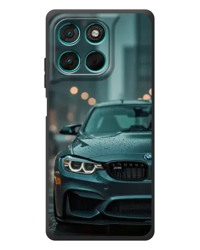 Чехол для Motorola Moto G77 с картинкой «BMW в огнях города» Чехол для Motorola Moto G77 с картинкой «BMW в огнях города»