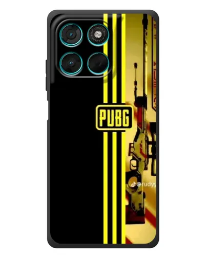 Чехол для Motorola Moto G77 с картинкой «PUBG — камуфляжный шлем»