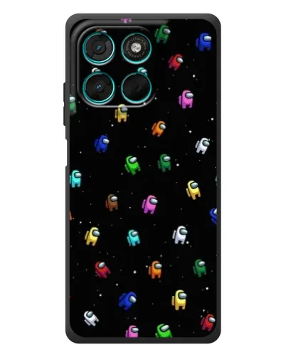 Чехол для Motorola Moto G77 с картинкой «Экипаж Among Us»