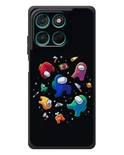 Чехол для Motorola Moto G77 с картинкой «Among Us космос»