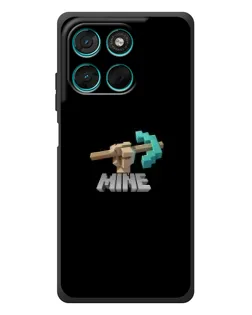 Чехол для Motorola Moto G77 с картинкой «Алмазная кирка»