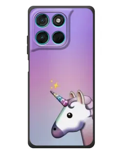 Чехол для Motorola Moto G77 с картинкой «Единорог градиент»