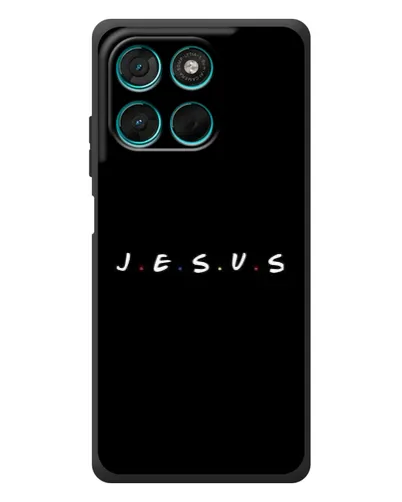 Чехол для Motorola Moto G77 с картинкой «Точки веры J.E.S.U.S.» Чехол для Motorola Moto G77 с картинкой «Точки веры J.E.S.U.S.»