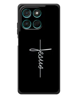 Чехол для Motorola Moto G77 с картинкой «Тонкая линия веры»