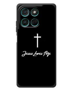 Чехол для Motorola Moto G77 с картинкой «Иисус любит тебя»
